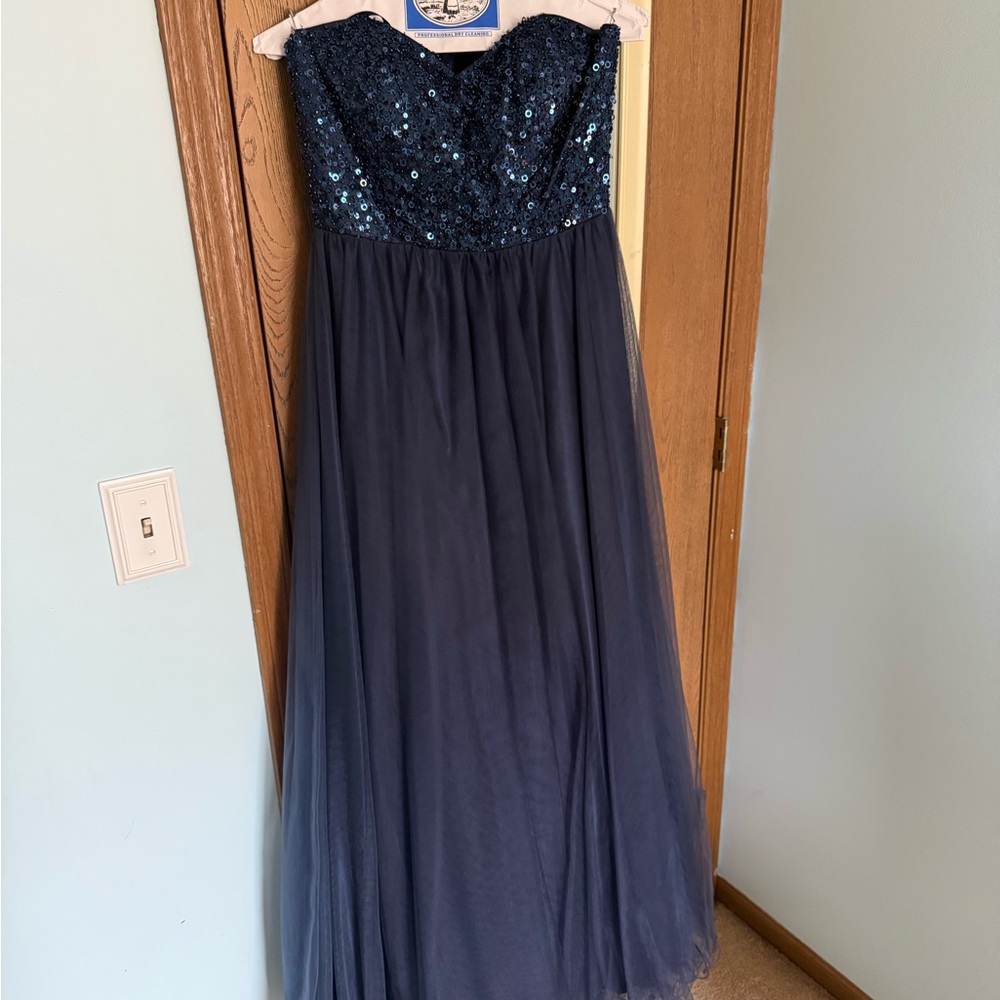 Sean Collection Midnight Blue Sequin Dress